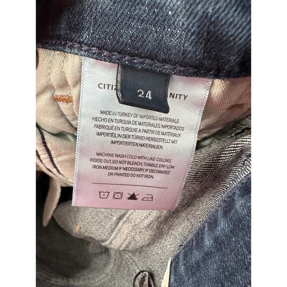 CITIZENS OF HUMANITY NWT Sloane Skinny Denim Jean in Baltic Dark Wash // 24 - Picture 11 of 12